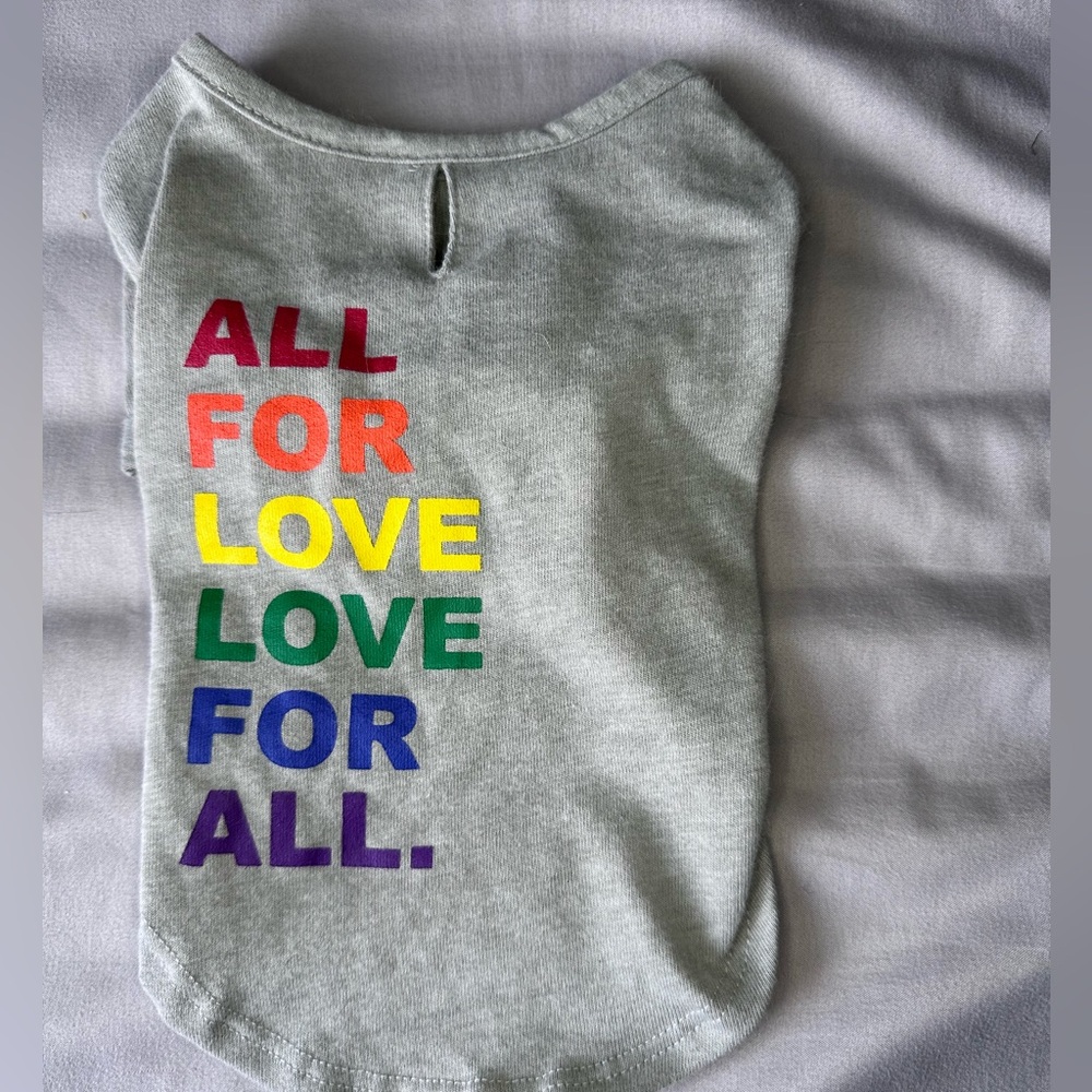 Pet shirt size xxs
